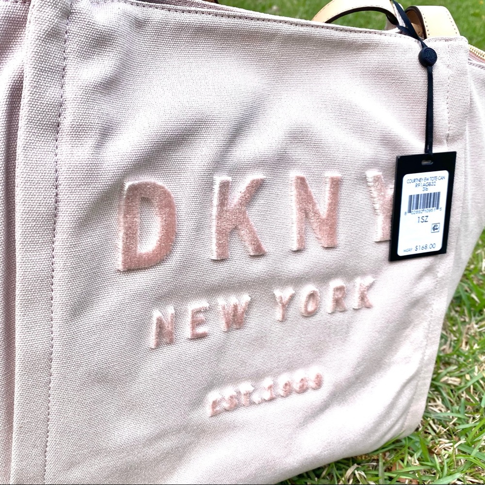 New DKNY Courtney EW East West Canvas Tote (Store Return) - Picture 8 of 15